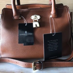 London Fog Kate Convertible Satchel Handbag